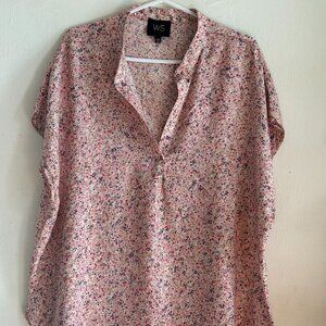 W5 Pinkish  Floral Sleeveless Top size L